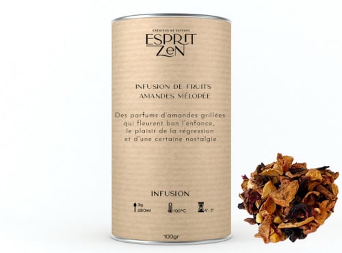 Esprit Zen - Infusion de Fruits "Amandes Mélopée" - Boite 100g