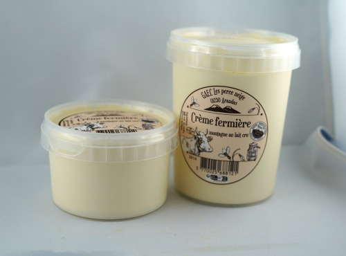 GAEC Les Perce-neige - Crème crue fermière de montagne 25cl