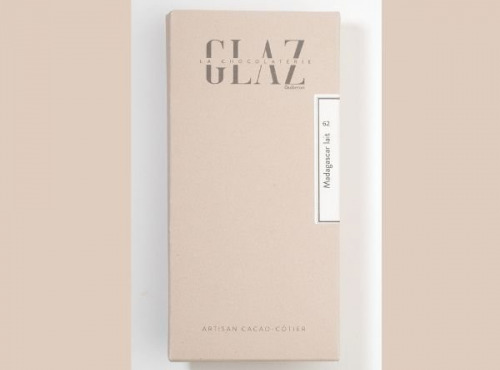 Glaz la chocolaterie de la presqu’île - [Précommande] Tablette chocolat lait Madagascar 62%