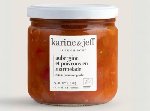 Karine & Jeff - Aubergines et poivrons en marmelade - cumin, paprika et girofle 6x320g