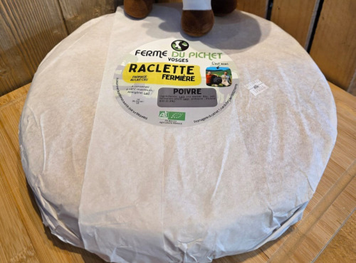 Fromagerie du Pichet - Raclette Poivre au lait cru 1/4