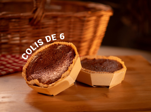 Maison Savary - Fondant au chocolat 400gr Format Bois - Colis de 6 unités