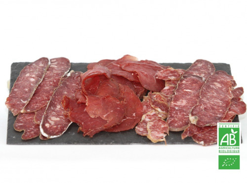 Ferme Bichet - Plateau de 3 charcuteries de boeuf BIO 330g