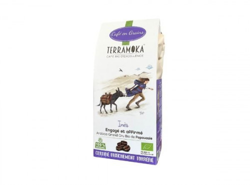 TERRAMOKA - Café en grains INES 200 G  Bio x5