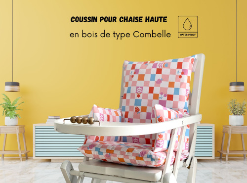 Timouny - Coussin universel pour chaise haute – Modèle Elisa