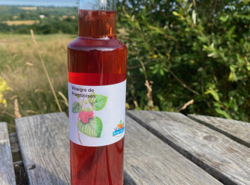 Ferme Sinsac - lot de 6 bouteilles de Vinaigre de framboises en 250 ml