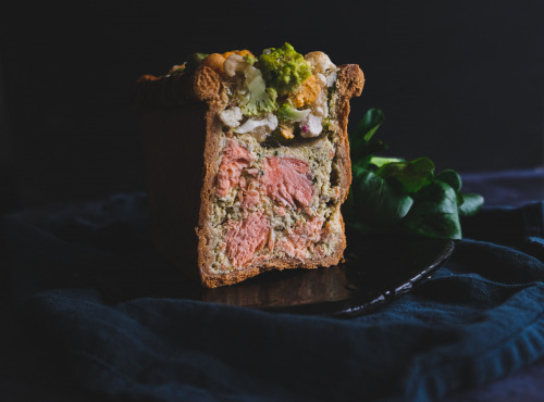 Melsat - Yannick Delpech - Pâté en croûte curry de poisson et choux de saison