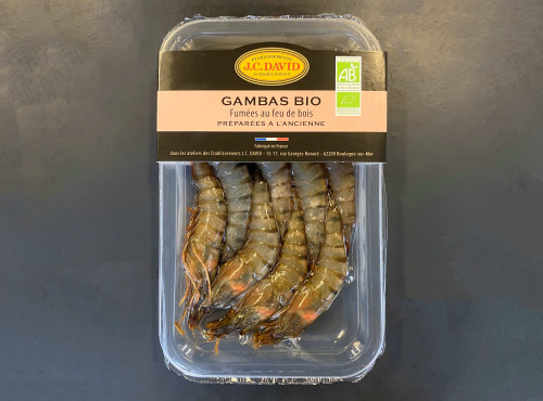 Etablissements JC David - Gambas de Madagascar BIO fumées 150g