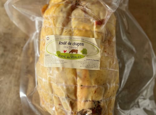 Ferme du Vidalies - [Précommande] Roulé de chapon farce gasconne ≈ 3kg