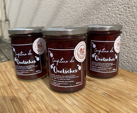 La Ferme des Prun'Elles - Confiture De quetsches - Lot De 3 pots