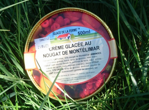 Les Glaces de la Promesse - Crème Glacée Au Nougat De Montélimar - 2,5L