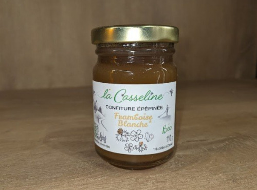 Ferme Joos - Confiture de Framboise Blanche épépinée BIO La Casseline