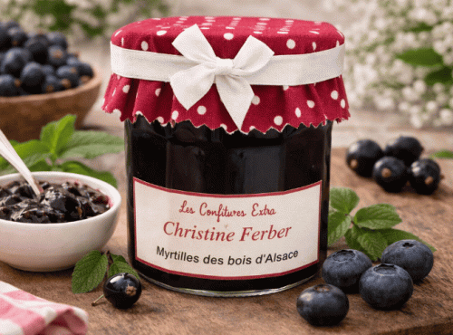 Maison Schmid - Confiture Extra de Christine Ferber - Myrtille des bois d'Alsace