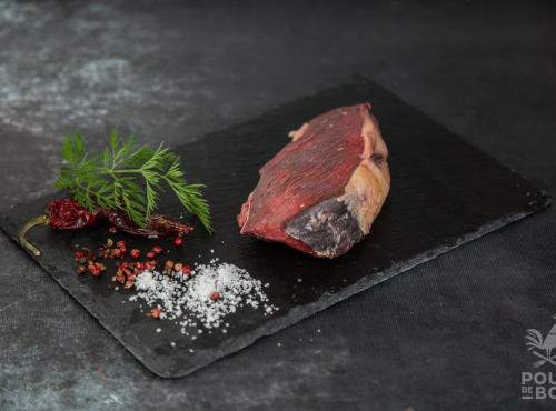 Nature viande - Pavé de bœuf rond de tranche grasse maturé 4 semaines Bio*** (race limousine) - 200g