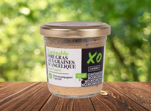 XO Gourmet - Tartinable au foie gras, graines d'angélique et au cognac 80g