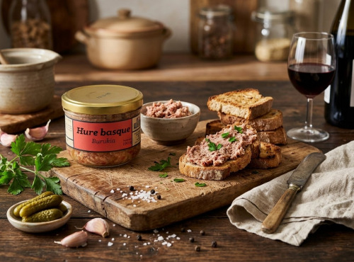 Charcuterie Aubard - Lot de 4 Hure Basque au Piment d'Espelette 4x180g
