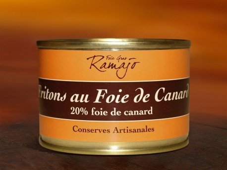 Maison Ramajo - Fritons au foie de canard, 20% de foie gras de canard 120g