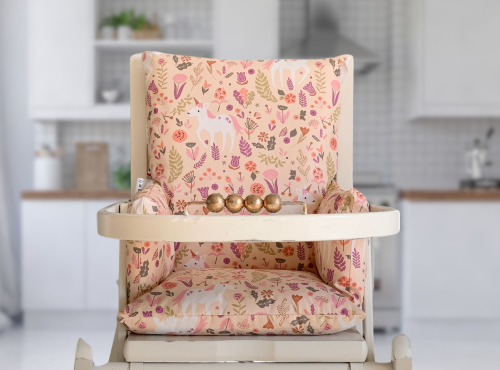 Timouny - Réducteur chaise haute bois – Modèle Licorne