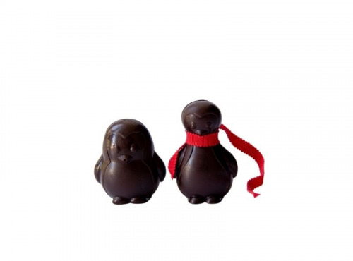 Mon jardin chocolaté - Pingouins de Noël chocolat noir