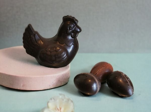 Chaloin Chocolats - Poule de Pâques Chocolat Noir