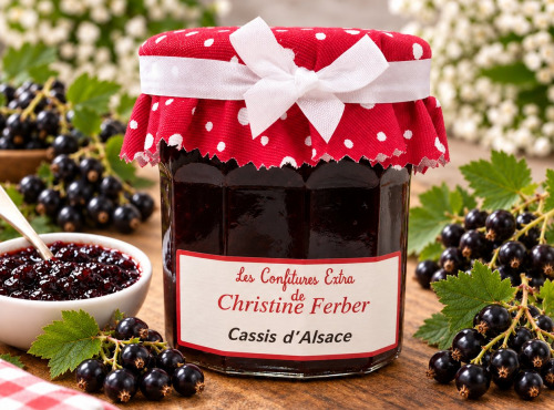 Maison Schmid - Confitures Extra de Christine Ferber - Cassis d'Alsace. Fine