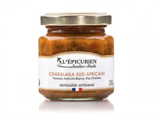 L'Epicurien - Chakalaka Sud Africain Poivrons, Haricots Blancs, Pois Chiches  100g