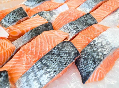 La Criée d'à Côté - Pavés de Saumon Frais - Lot de 1 Kg