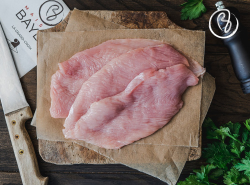 Maison BAYLE - Champions du Monde de boucherie 2016 - Escalope de dinde - 720g (4 tranches)