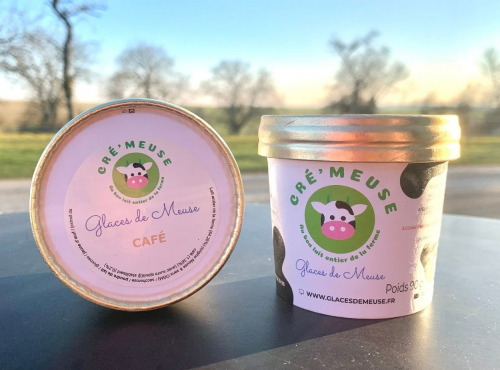 Glaces de Meuse - Lot P'tits Pots "Café" - Crème glacée (90 gr)