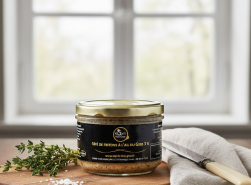 Esprit Foie Gras - Pâté de fritons à l'ail du Gers 3% - 200 g