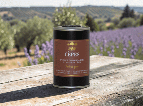 Moulin à huile Bastide du Laval - Huile D'olive Cèpes 15cl Bidon