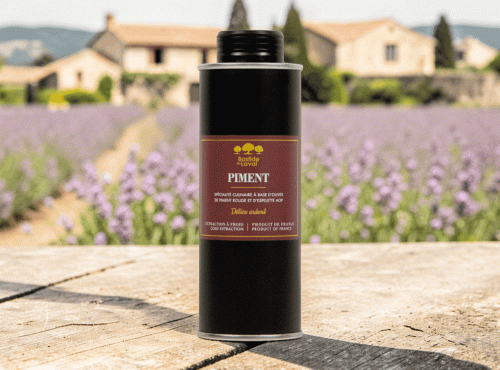 Moulin à huile Bastide du Laval - Huile d'olive au piment 25cl bidon