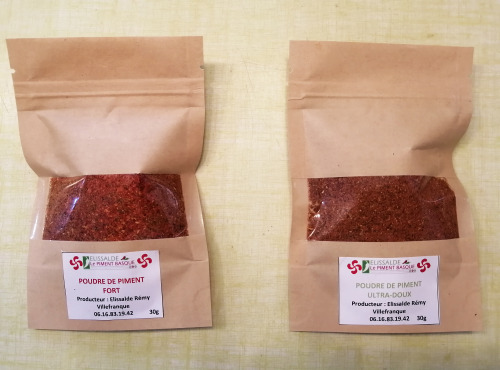 Elissalde Le Potager Basque - Coffret Cadeau Pays Basque 100% Naturel - Confiture De Piment + 2 Poudres De Piment Piquant Et Doux