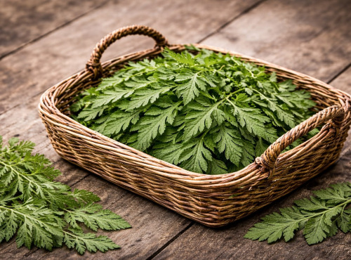 Nature et Saveurs - Ferme Aquaponique et Permacole Astérienne - Jeunes feuilles de tanaisie commune — intensité aromatique