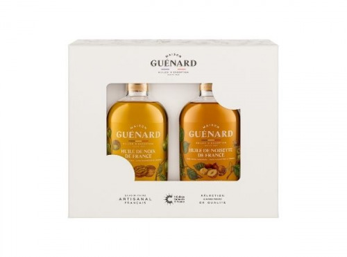 Huilerie Maison Guénard - COFFRET CADEAU 100% Français -  2x24 CL NOIX/NOISETTE