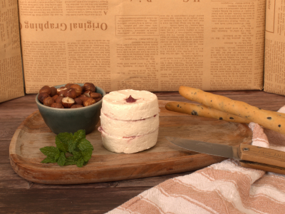 Fromage Gourmet - Chèvre frais Pêche de Vigne et Menthe maison