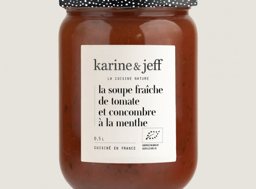 Karine & Jeff - Soupe fraîche de tomate et concombre à la menthe 6x50cl