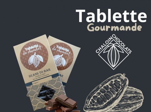 Chaloin Chocolats - Tablette feuilletine chocolat noir