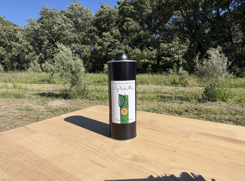 Le Moulin à Olives d’Éguilles - Huile d'Olive Fruité Vert - AOP Provence - Bidon 500 mL