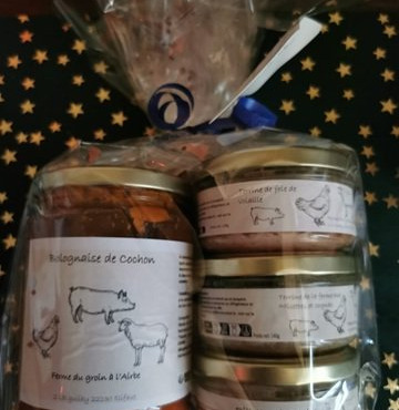 Ferme du Groin à L’Airbe - Lot de conserves de la ferme