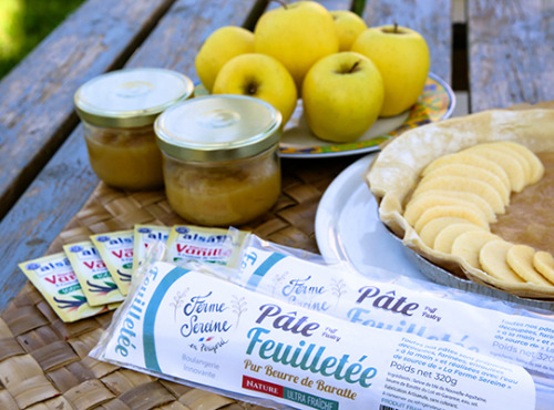 Ferme Sereine en Périgord - Kit - 2 Tartes aux Pommes - Pâtes Feuilletées