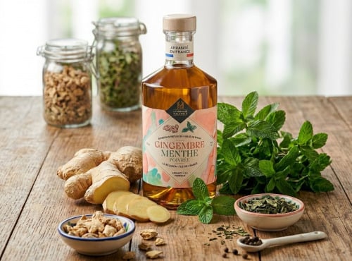La Fabrique à Alcools / Distillerie Chevreuse - Rhum L'Arrangé Gingembre Menthe Poivrée - 70cl