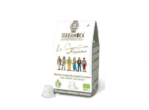 TERRAMOKA - Café LA SIGNATURE x15 Capsules Home Compost type Nespresso