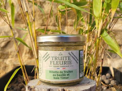 La Truite Fleurie - Rillette de truites au basilic et baie Timur