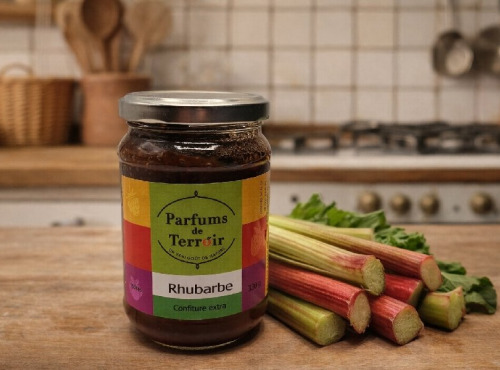 La Maison du Charolais - Confiture de rhubarbe Parfums de Terroir 330g