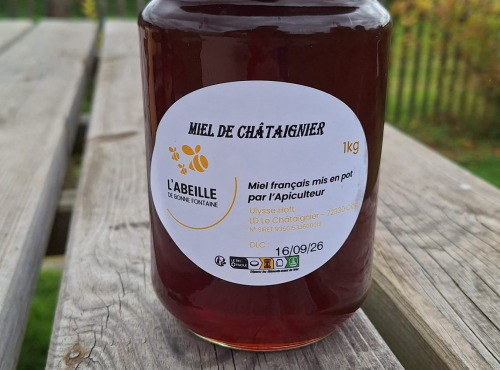 Le Châtaignier - Miel de châtaignier - 1kg