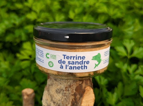Aquaverdier - Terrine de Sandre à l'Aneth 130g - Carton de 12
