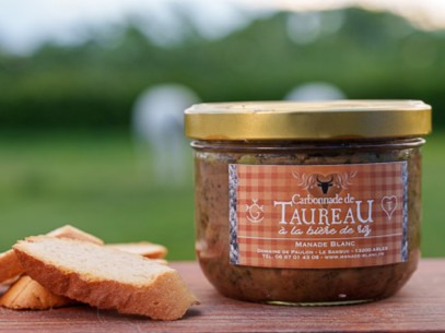 Manade Blanc - Carbonnade de taureau à la bière de riz 400g