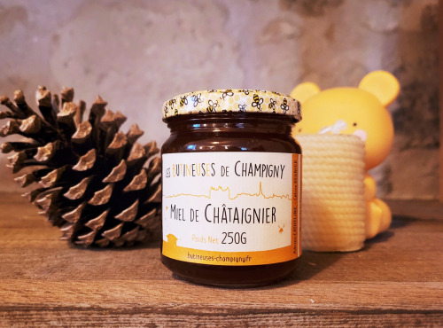 Les Butineuses de Champigny - Miel de Châtaignier BIO - 250g