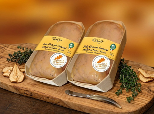 Maison Ramajo - Foie gras de canard entier IGP Gers mi-cuit : lot 180g + 350g